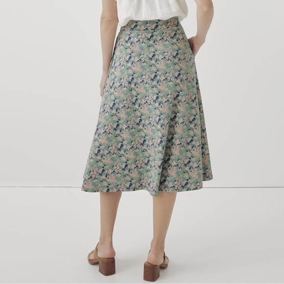 PACT floral organic cotton skirt SMALL - Picture 2 of 4